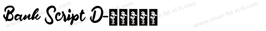 Bank Script D字体转换